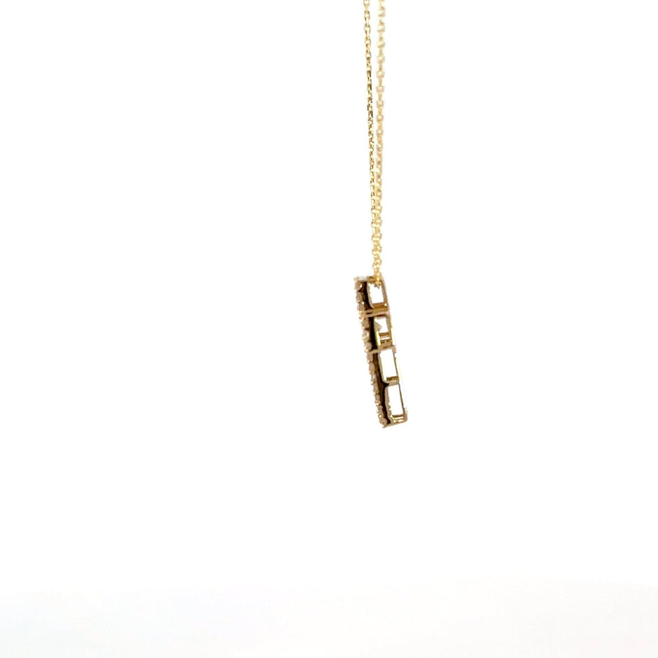 Diamant - Baguette Kreuz - mittel - 18kt (750 Gold) - Juwelier BenjaminDiamant - Baguette Kreuz - mittel - 18kt (750 Gold)