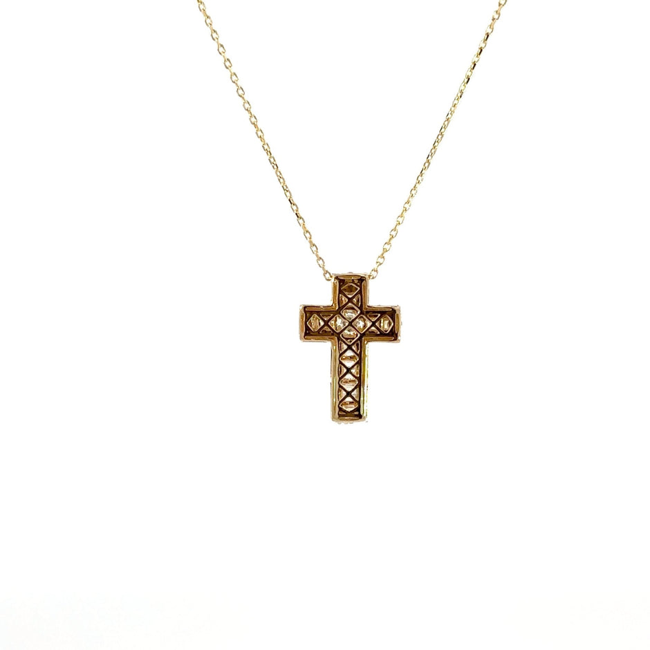 Diamant - Baguette Kreuz - mittel - 18kt (750 Gold) - Juwelier BenjaminDiamant - Baguette Kreuz - mittel - 18kt (750 Gold)