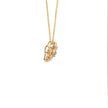 Diamant - Kleeblatt Anhänger – 18 kt (750 Gold) – Ansicht 2