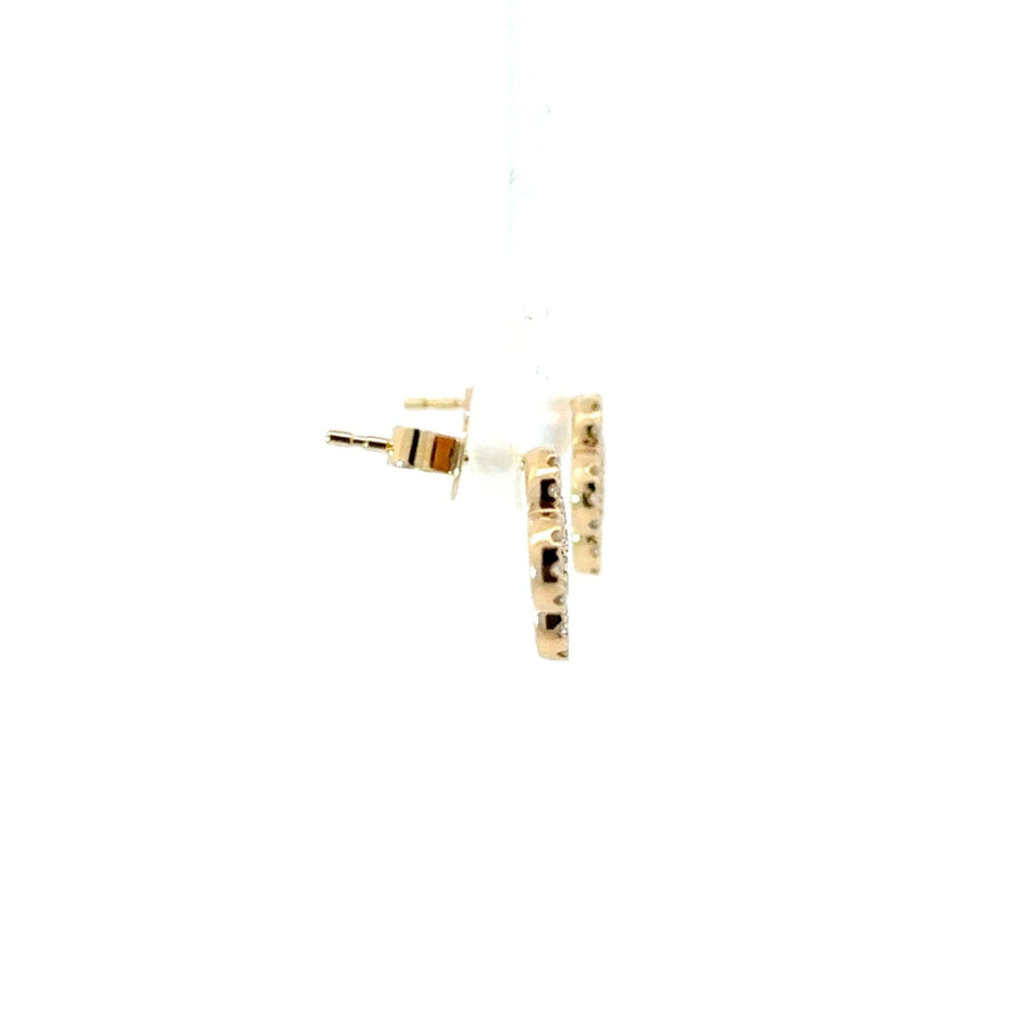 Diamant - Kleeblatt Ohrringe – 14 kt (585 Gold) 0.38ct - Juwelier BenjaminDiamant - Kleeblatt Ohrringe – 14 kt (585 Gold) 0.38ct