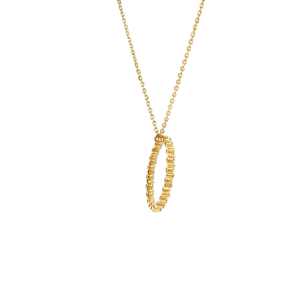Diamant - Kreis Anhänger – 18 kt (750 Gold) - Juwelier BenjaminDiamant - Kreis Anhänger – 18 kt (750 Gold)