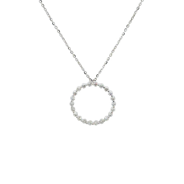 Diamant - Kreis Anhänger – 18 kt (750 Gold) - Juwelier BenjaminDiamant - Kreis Anhänger – 18 kt (750 Gold)