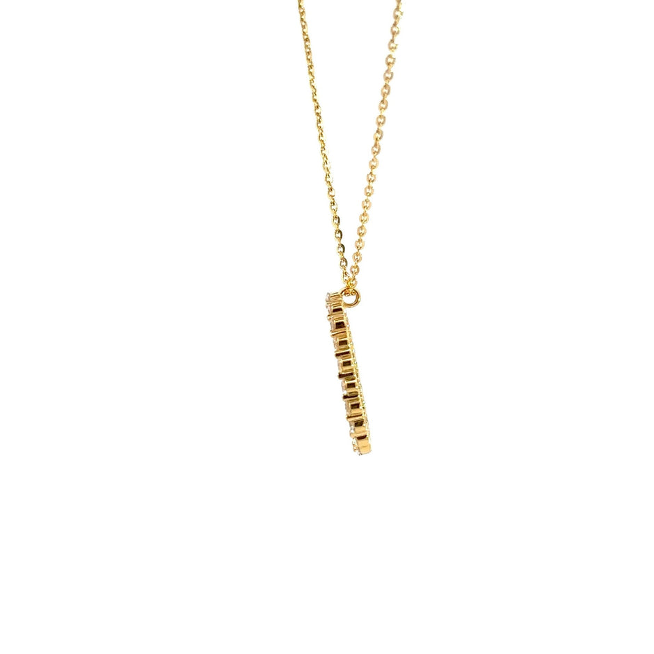 Diamant - Kreis Anhänger – 18 kt (750 Gold) – Ansicht 4
