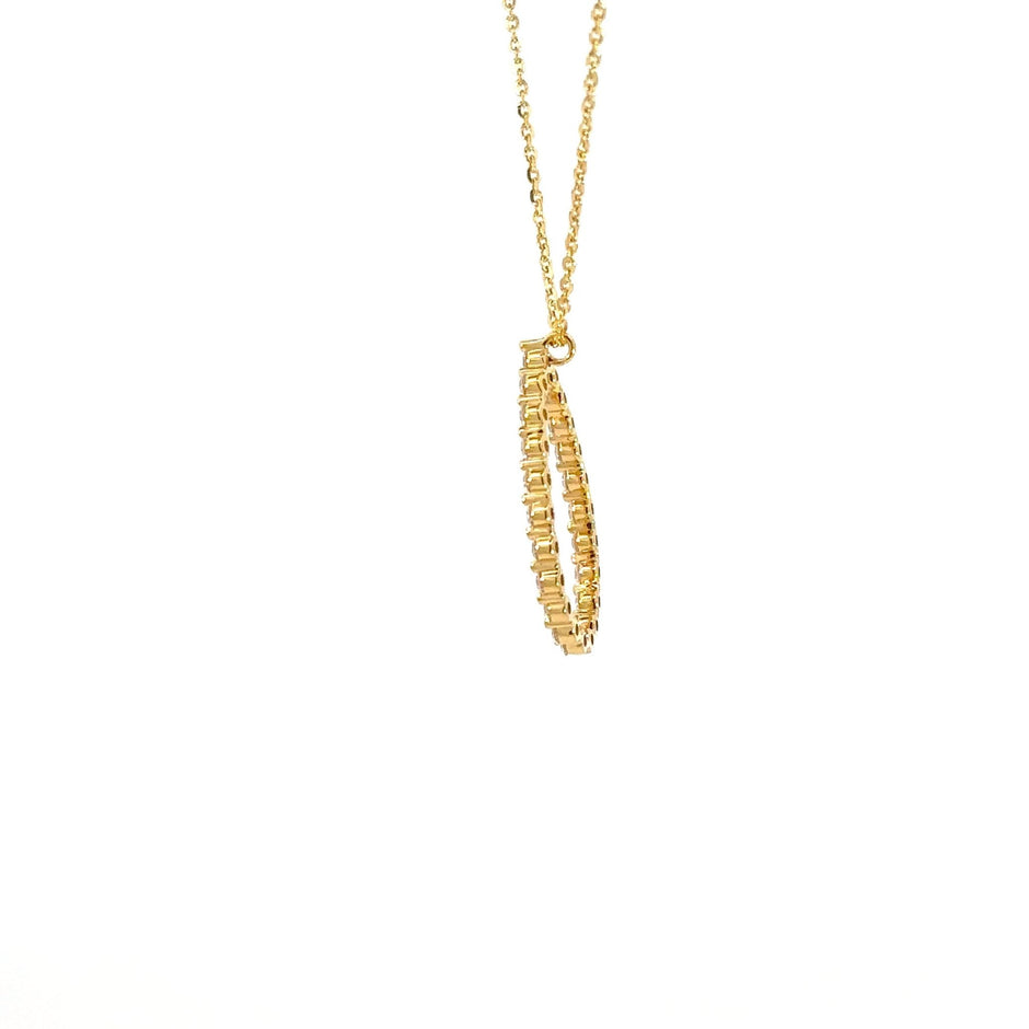 Diamant - Tropfen Anhänger – 18 kt (750 Gold) - Juwelier BenjaminDiamant - Tropfen Anhänger – 18 kt (750 Gold)