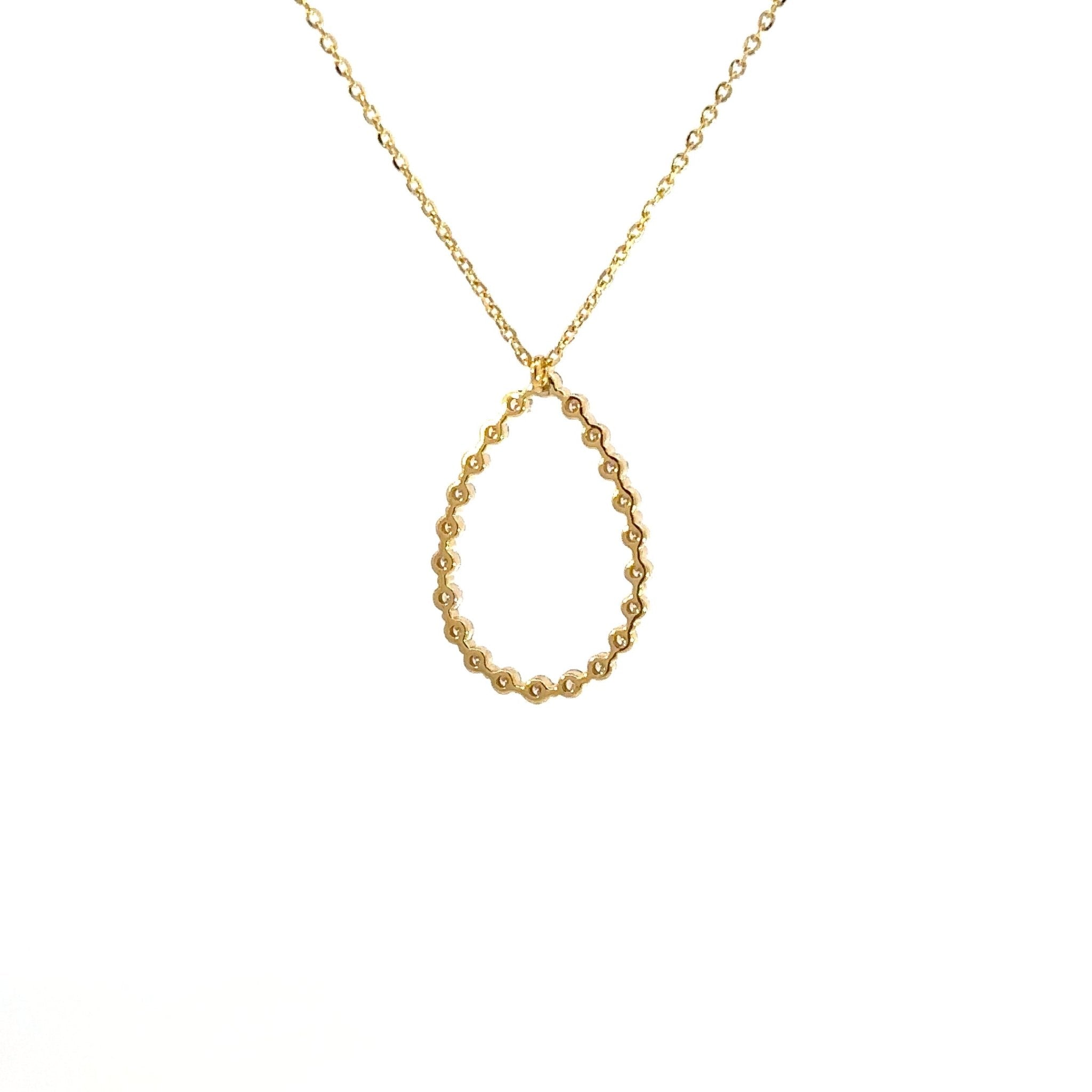 Diamant - Tropfen Anhänger – 18 kt (750 Gold) - Juwelier BenjaminDiamant - Tropfen Anhänger – 18 kt (750 Gold)