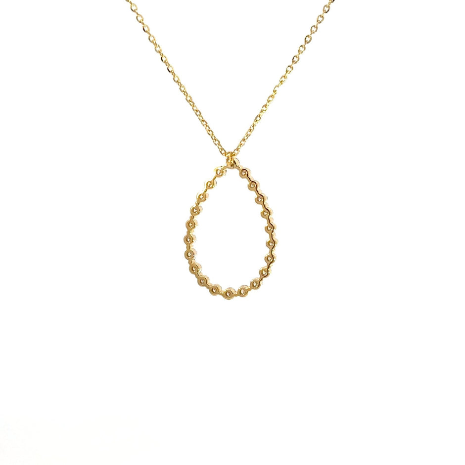 Diamant - Tropfen Anhänger – 18 kt (750 Gold) - Juwelier BenjaminDiamant - Tropfen Anhänger – 18 kt (750 Gold)