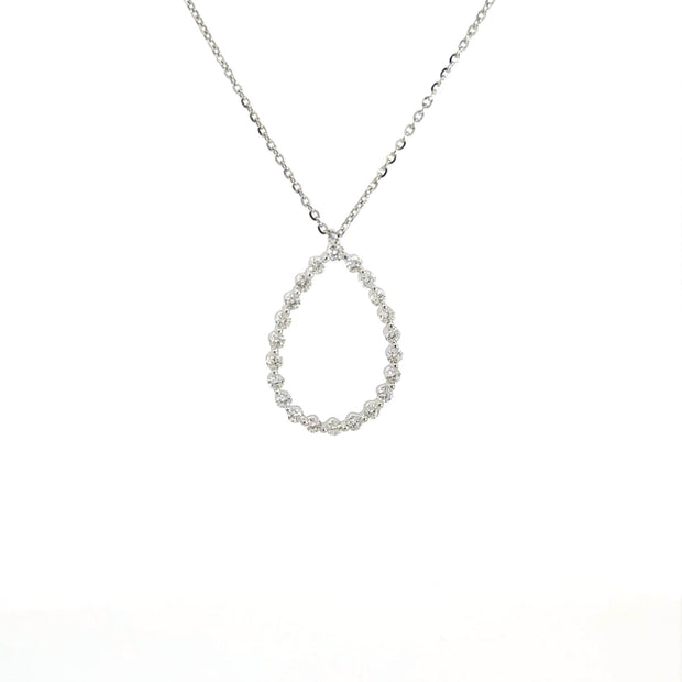 Diamant - Tropfen Anhänger – 18 kt (750 Gold) - Juwelier BenjaminDiamant - Tropfen Anhänger – 18 kt (750 Gold)
