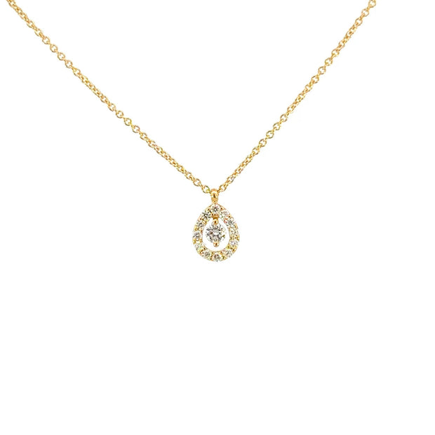 Diamant - Tropfenanhäger 18kt (750 Gold) - Juwelier BenjaminDiamant - Tropfenanhäger 18kt (750 Gold)