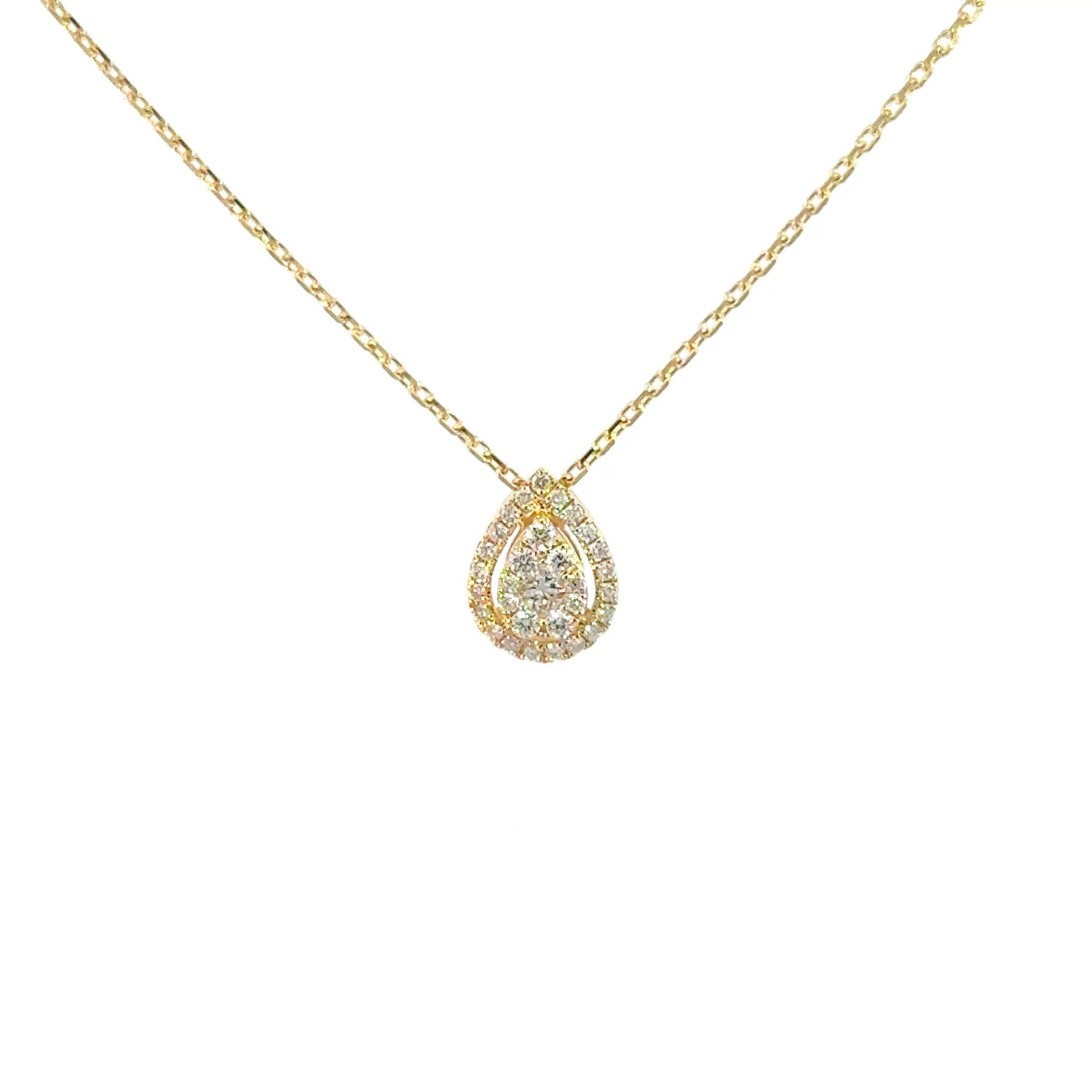Diamant - Tropfenanhänger 14kt (585 Gold) - Juwelier BenjaminDiamant - Tropfenanhänger 14kt (585 Gold)