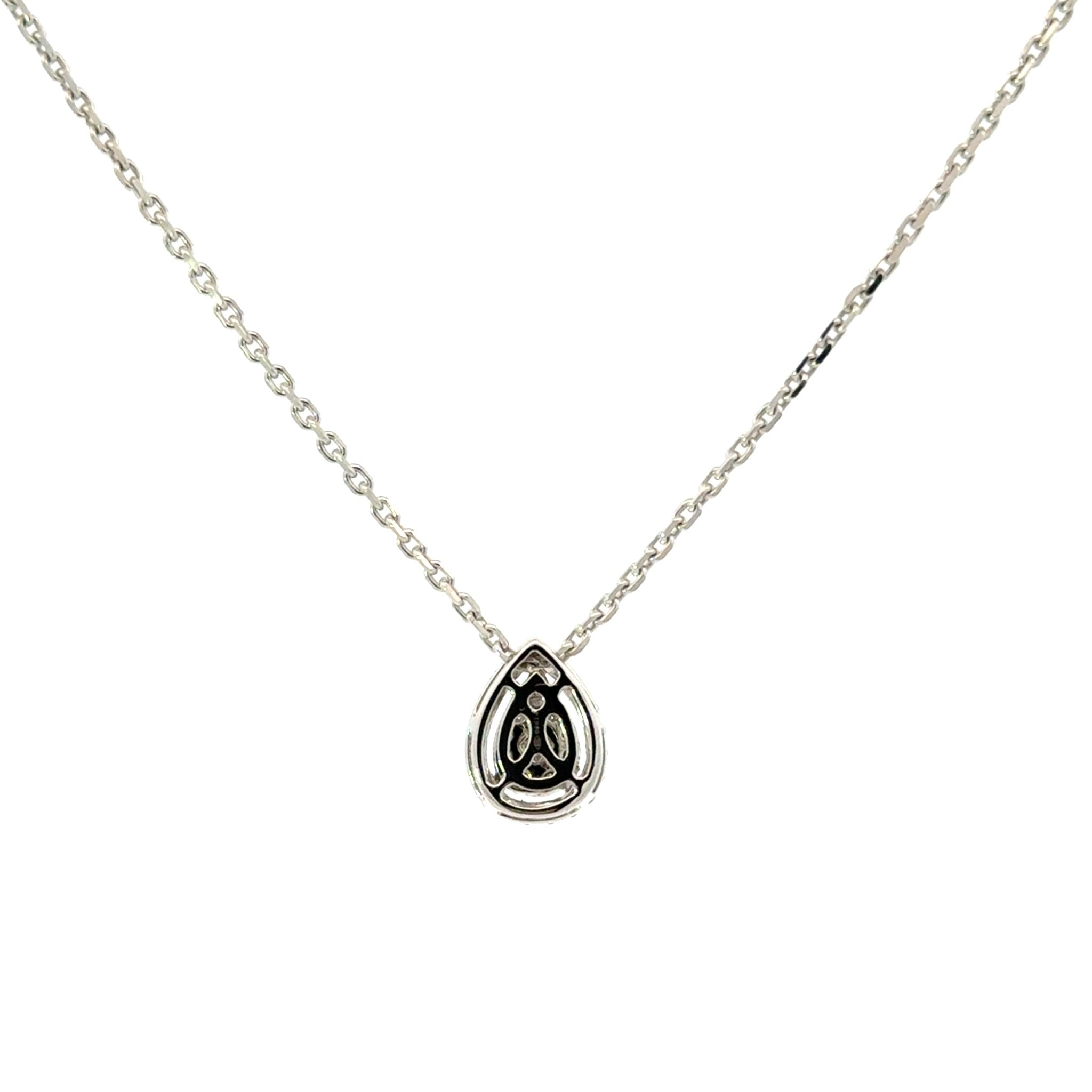 Diamant - Tropfenanhänger 18kt (750 Weißgold) - Juwelier BenjaminDiamant - Tropfenanhänger 18kt (750 Weißgold)
