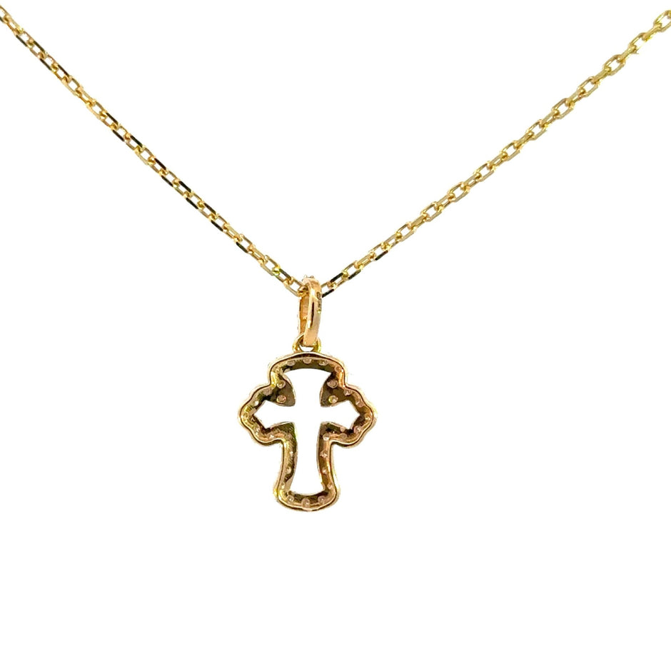 Diamanten - Kreuzanhänger 18kt (750 Gold) - Juwelier BenjaminDiamanten - Kreuzanhänger 18kt (750 Gold)