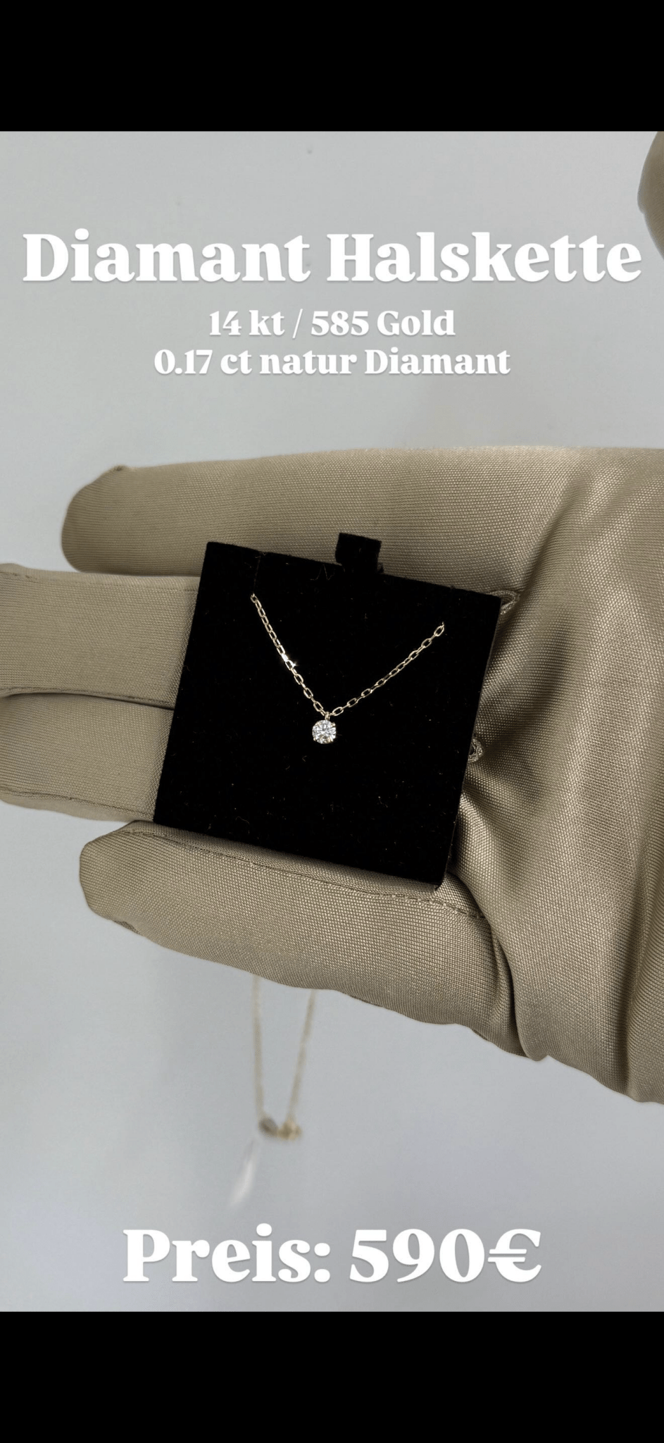 Diamantkreuz mit Diamanthalskette - Juwelier BenjaminDiamantkreuz mit Diamanthalskette