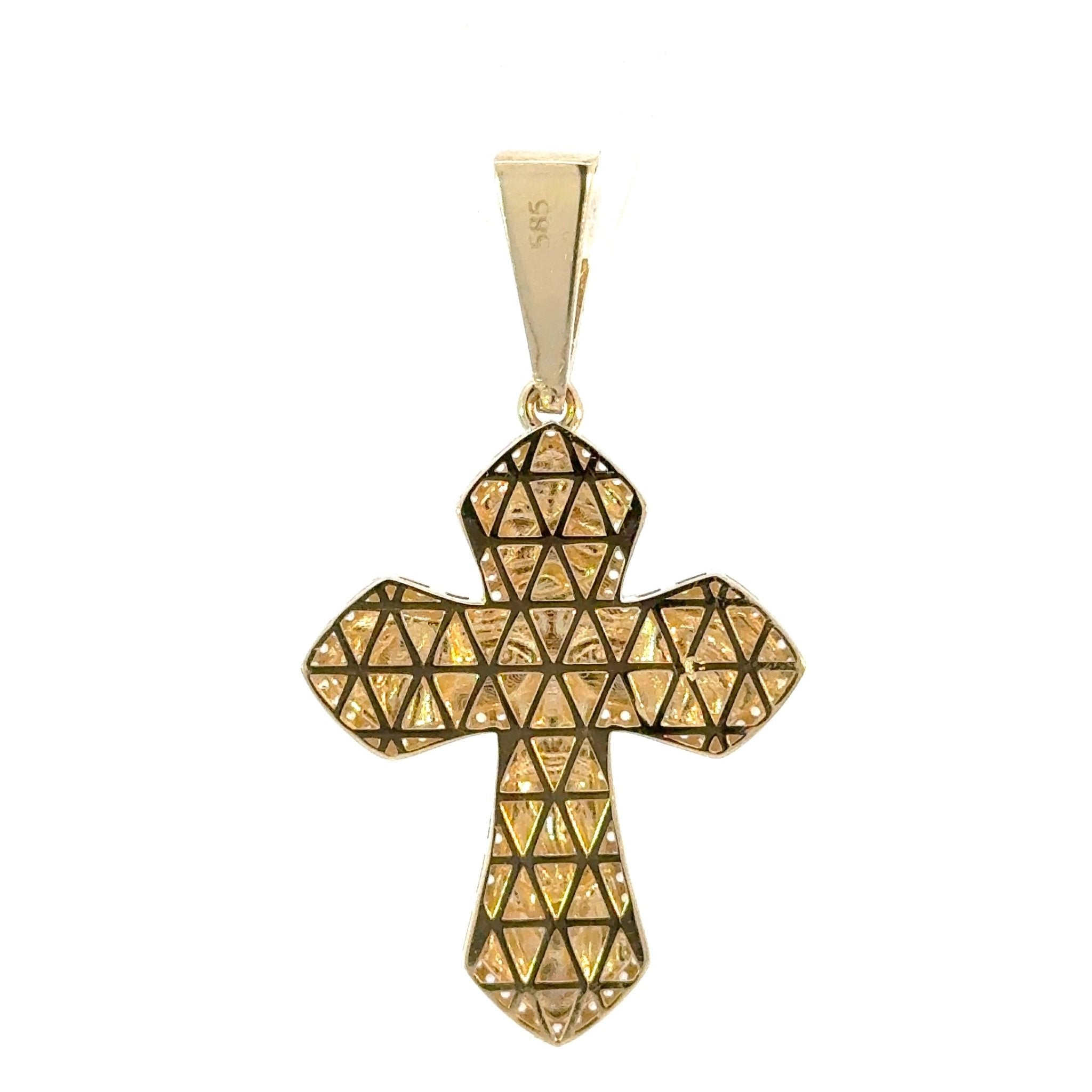 Dreifaltigkeit Kreuz aus Gelbgold 14kt (585 Gold) - Juwelier BenjaminDreifaltigkeit Kreuz aus Gelbgold 14kt (585 Gold)