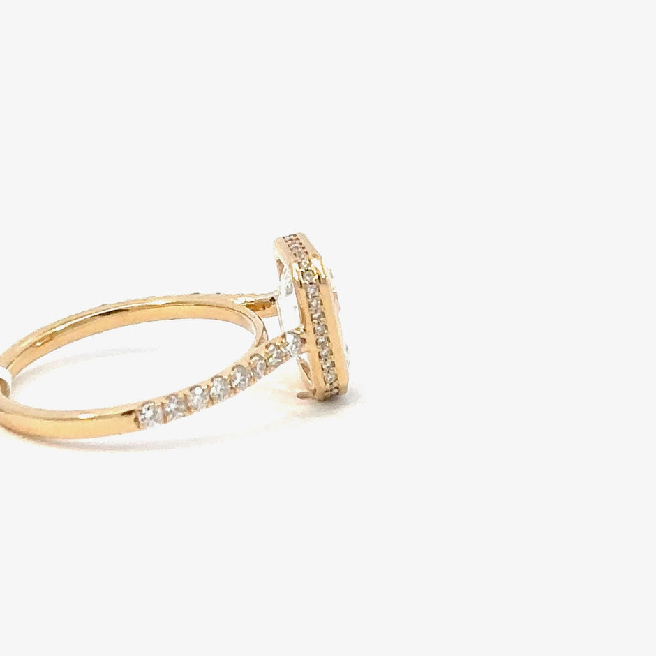 Emerald Diamantring 18kt (750 Gelbgold) - Juwelier BenjaminEmerald Diamantring 18kt (750 Gelbgold)