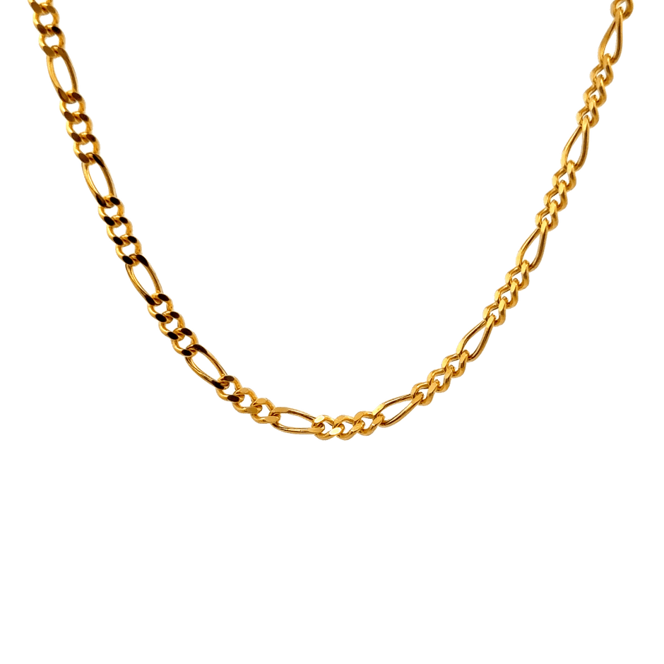 Figaro Kette 22 kt (916 Gold) - Juwelier BenjaminFigaro Kette 22 kt (916 Gold)