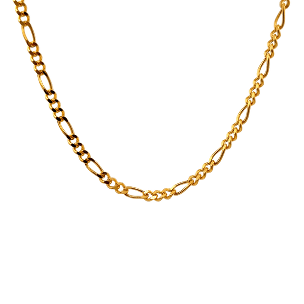 Figaro Kette 22 kt (916 Gold) - Juwelier BenjaminFigaro Kette 22 kt (916 Gold)