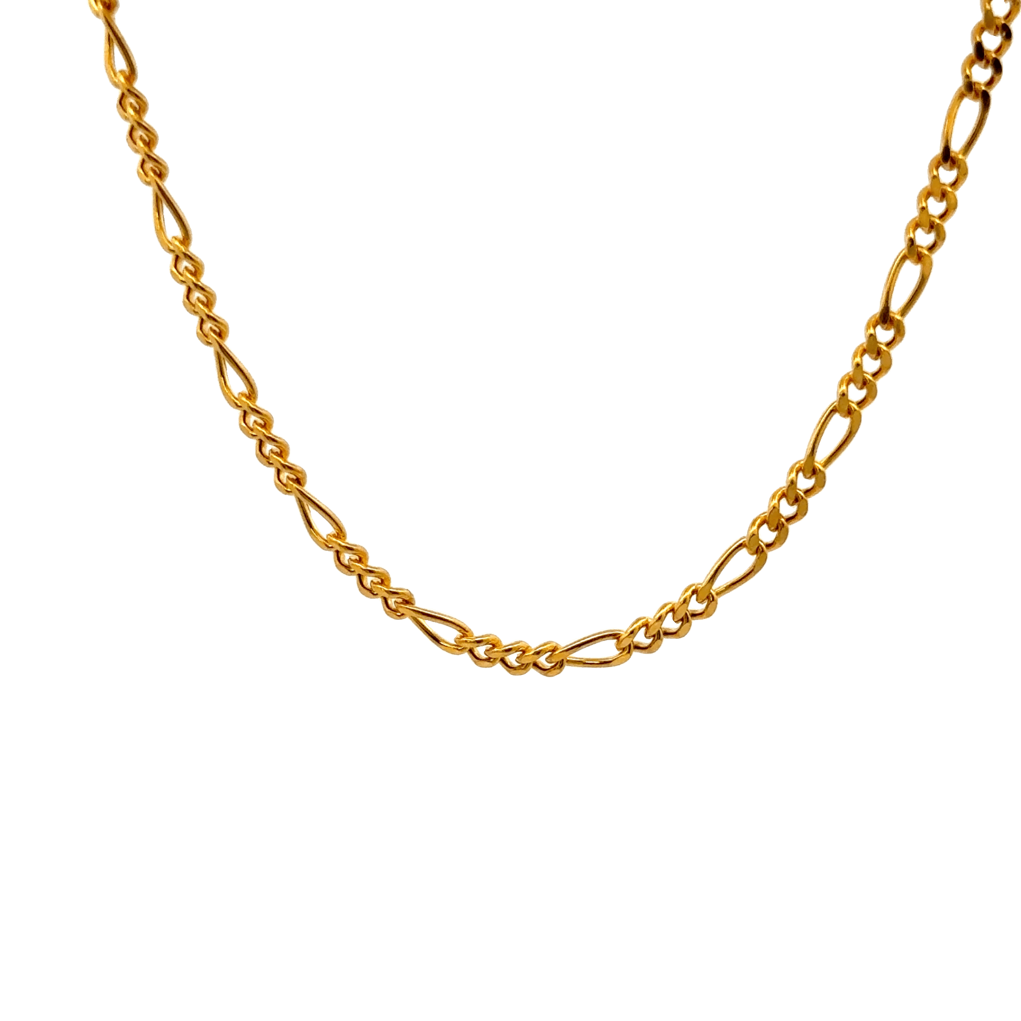 Figaro Kette 22 kt (916 Gold) - Juwelier BenjaminFigaro Kette 22 kt (916 Gold)