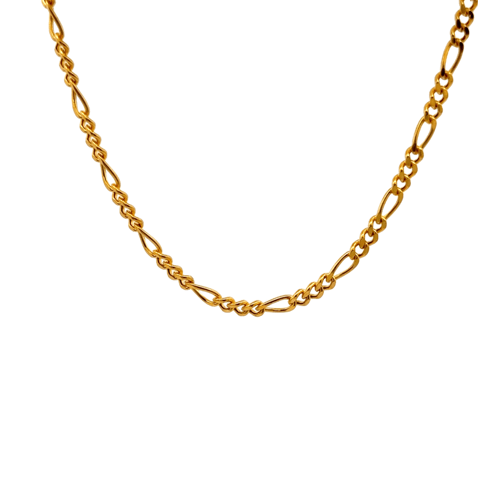 Figaro Kette 22 kt (916 Gold) - Juwelier BenjaminFigaro Kette 22 kt (916 Gold)