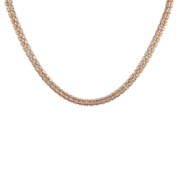 Iced Chain (4mm) 14kt (585 Roségold) - Juwelier BenjaminIced Chain (4mm) 14kt (585 Roségold)