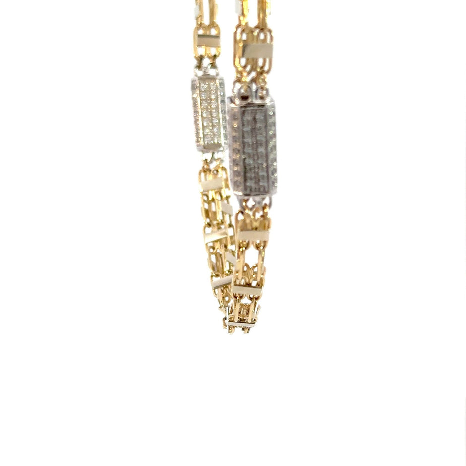 Käfigkette 5.5mm x Steine - 14kt (585 Gold) - Juwelier BenjaminKäfigkette 5.5mm x Steine - 14kt (585 Gold)