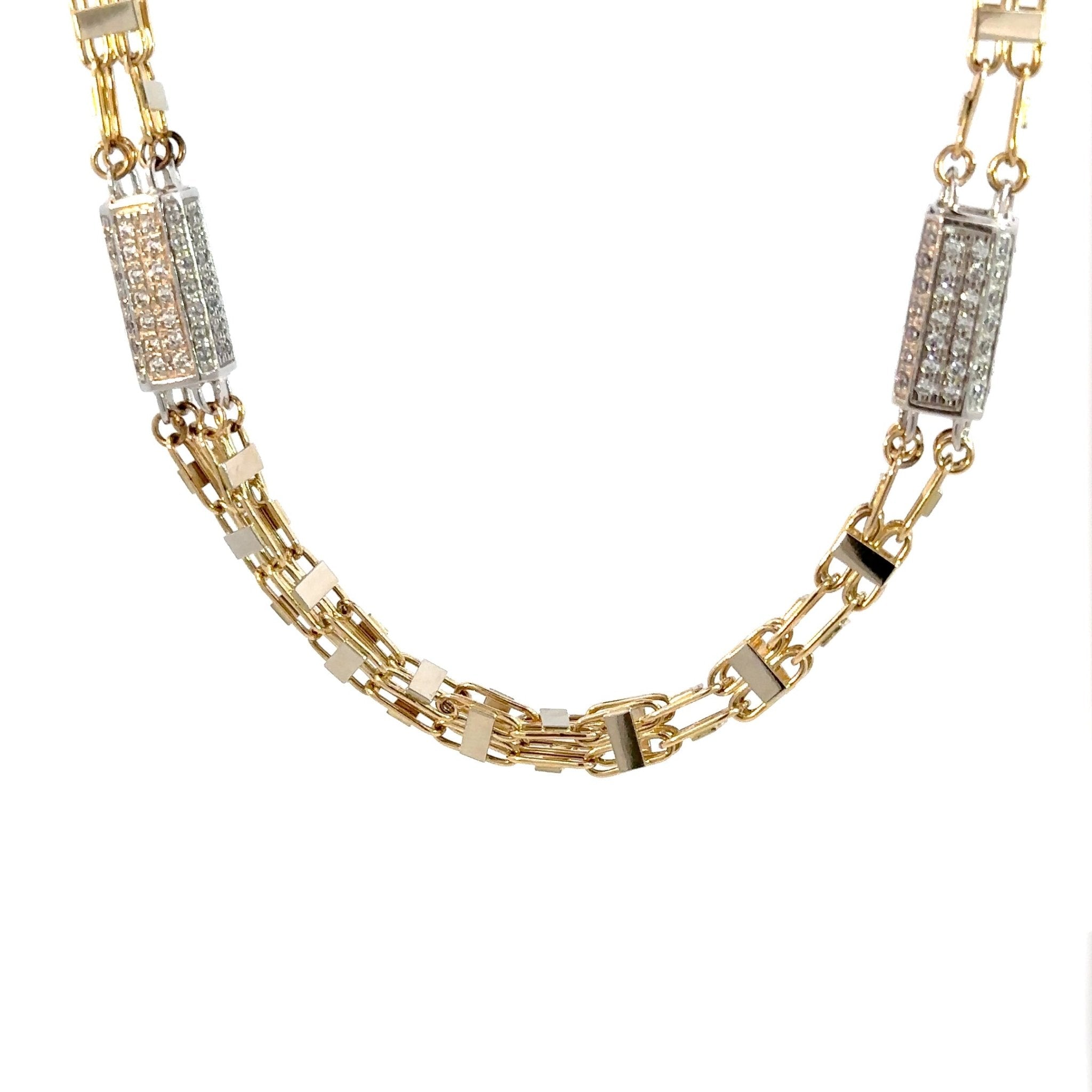 Käfigkette 5.5mm x Steine - 14kt (585 Gold) - Juwelier BenjaminKäfigkette 5.5mm x Steine - 14kt (585 Gold)