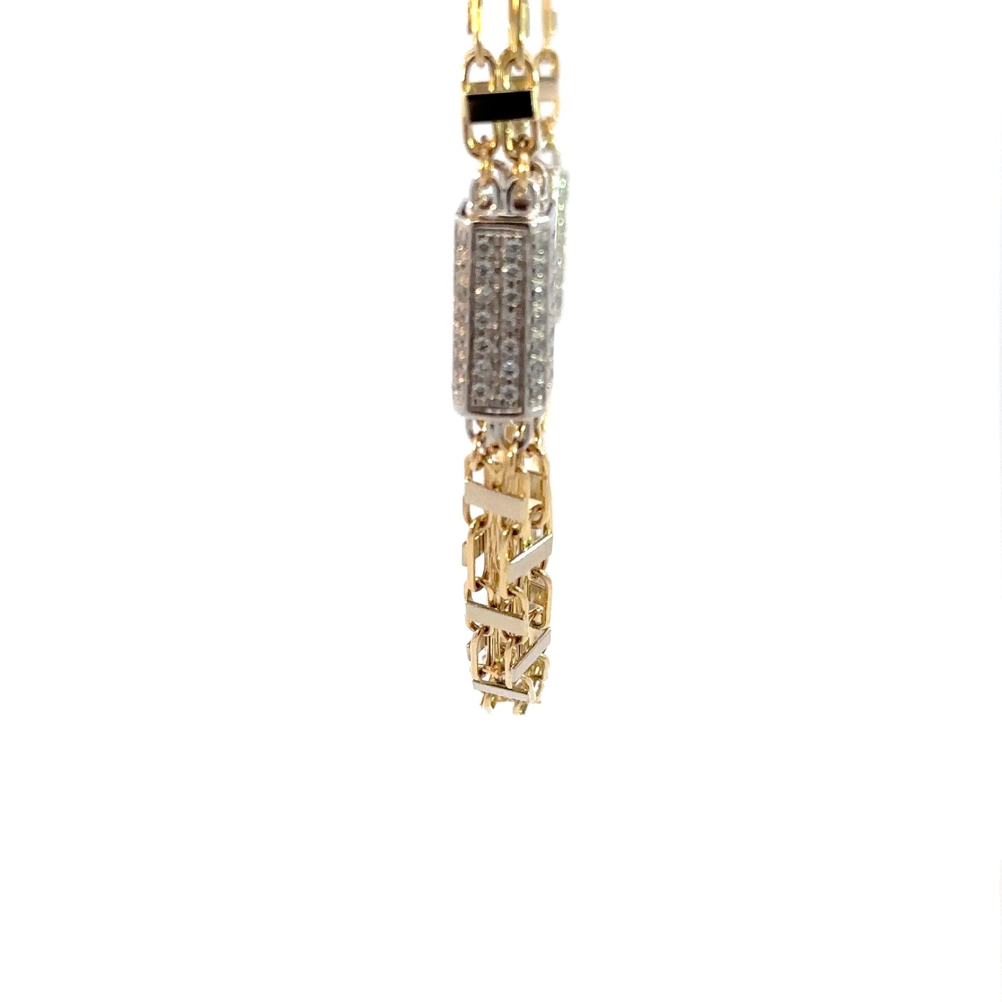 Käfigkette 5.5mm x Steine - 14kt (585 Gold) - Juwelier BenjaminKäfigkette 5.5mm x Steine - 14kt (585 Gold)