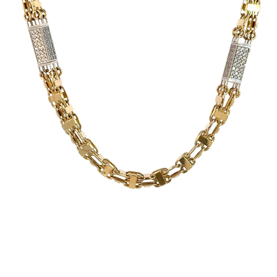 Käfigkette 5mm x Steine - 14kt (585 Gold) - Juwelier BenjaminKäfigkette 5mm x Steine - 14kt (585 Gold)