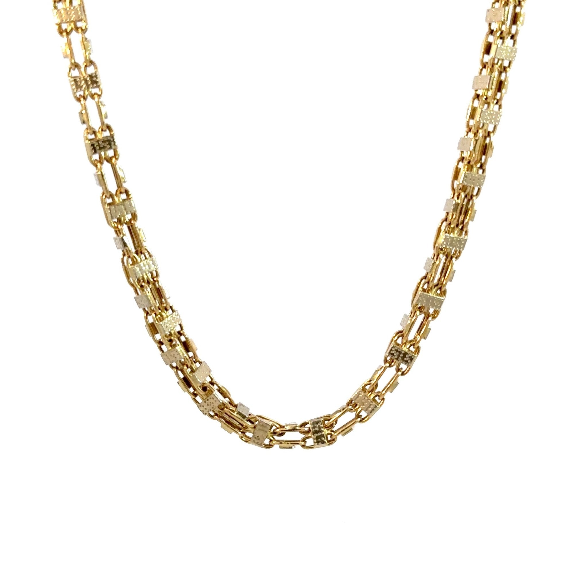 Käfigkette gemustert 4.5mm - 14kt (585 Gold) - Juwelier BenjaminKäfigkette gemustert 4.5mm - 14kt (585 Gold)