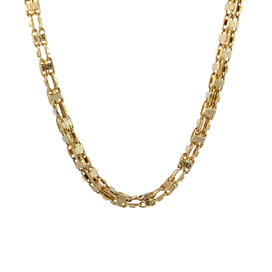 Käfigkette gemustert 4.5mm - 14kt (585 Gold) - Juwelier BenjaminKäfigkette gemustert 4.5mm - 14kt (585 Gold)