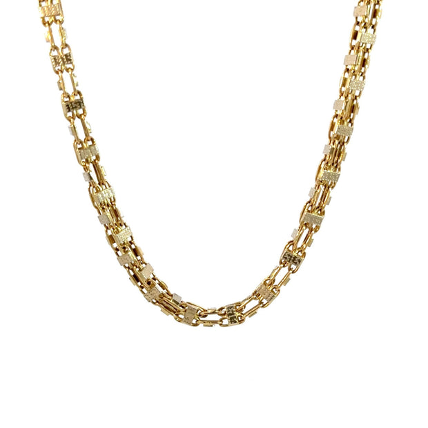 Käfigkette gemustert 4.5mm - 14kt (585 Gold) - Juwelier BenjaminKäfigkette gemustert 4.5mm - 14kt (585 Gold)