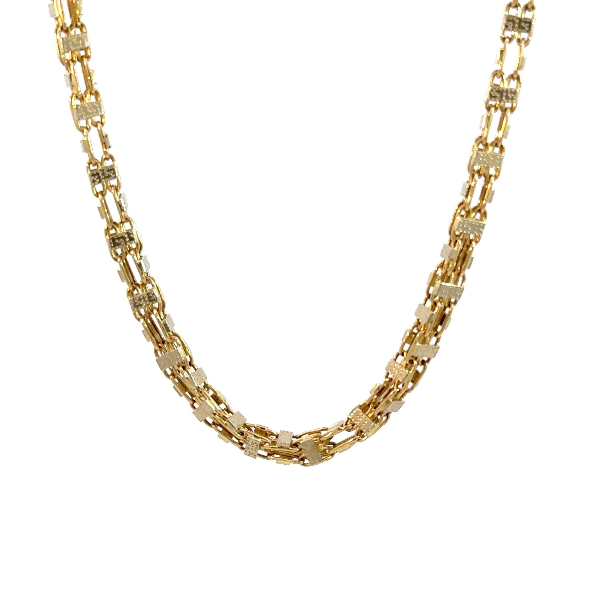 Käfigkette gemustert 4.5mm - 14kt (585 Gold) - Juwelier BenjaminKäfigkette gemustert 4.5mm - 14kt (585 Gold)