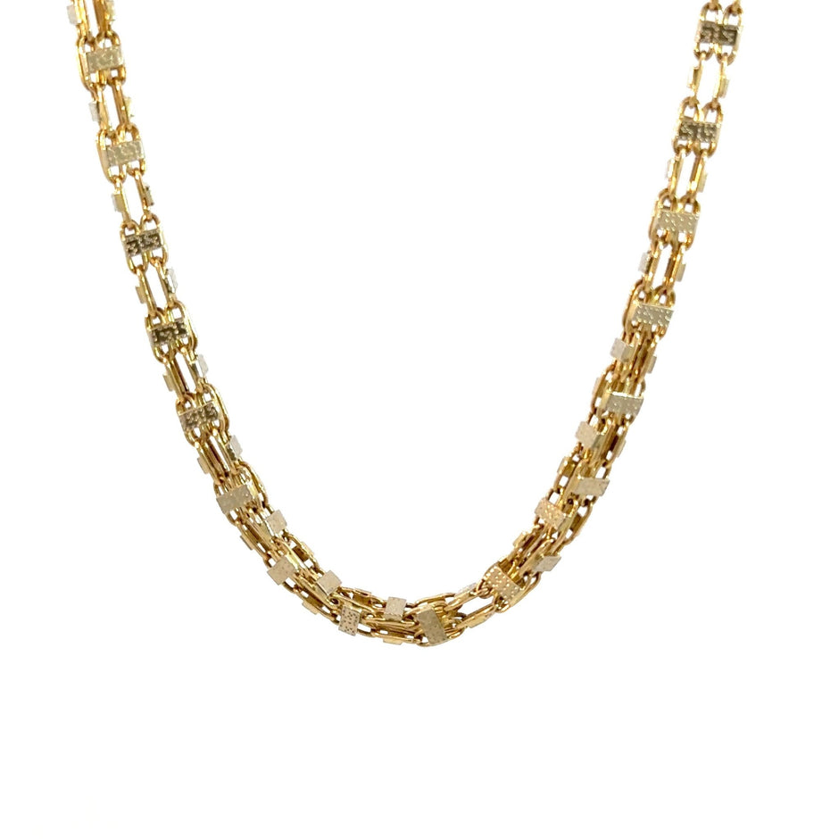 Käfigkette gemustert 4.5mm - 14kt (585 Gold) - Juwelier BenjaminKäfigkette gemustert 4.5mm - 14kt (585 Gold)