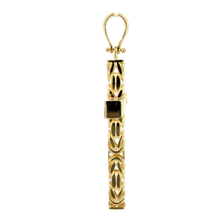 Käfigketten - Kreuzanhänger aus Gelbgold 14kt (585 Gold) - Juwelier BenjaminKäfigketten - Kreuzanhänger aus Gelbgold 14kt (585 Gold)