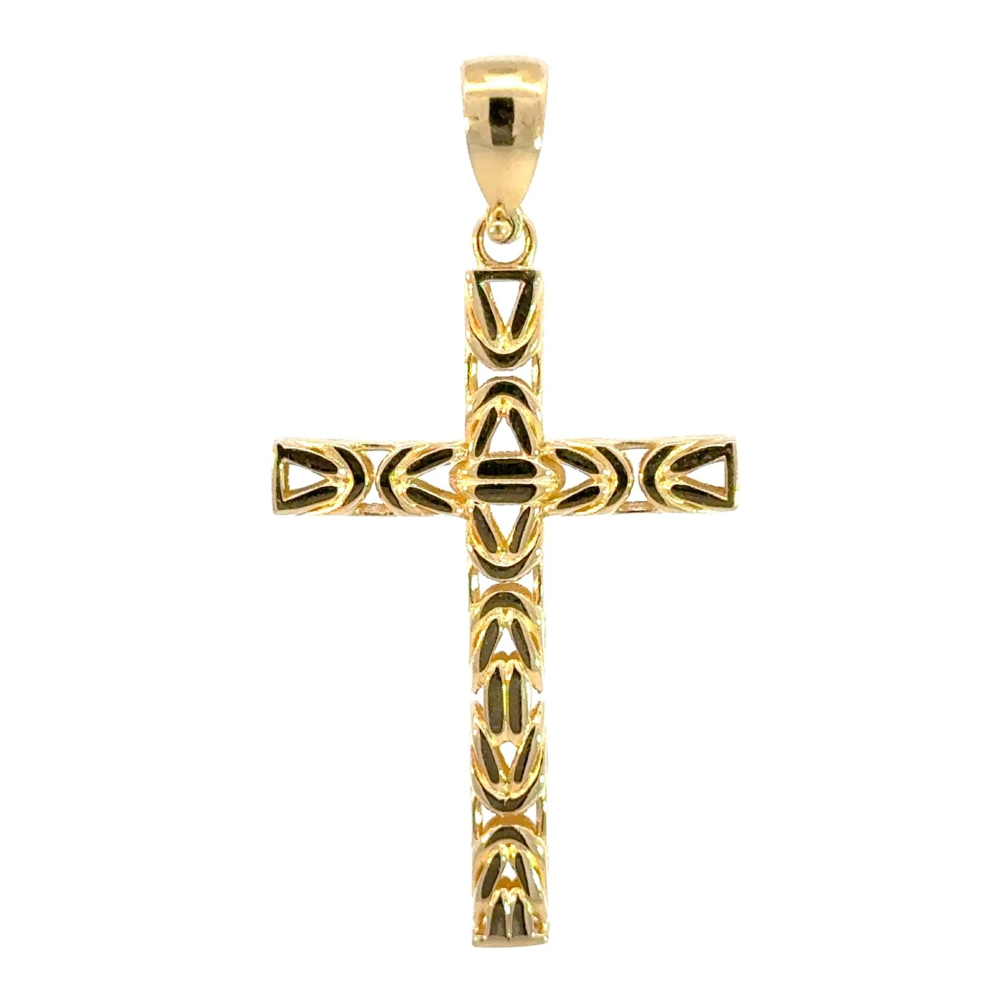 Käfigketten - Kreuzanhänger aus Gelbgold 14kt (585 Gold) - Juwelier BenjaminKäfigketten - Kreuzanhänger aus Gelbgold 14kt (585 Gold)
