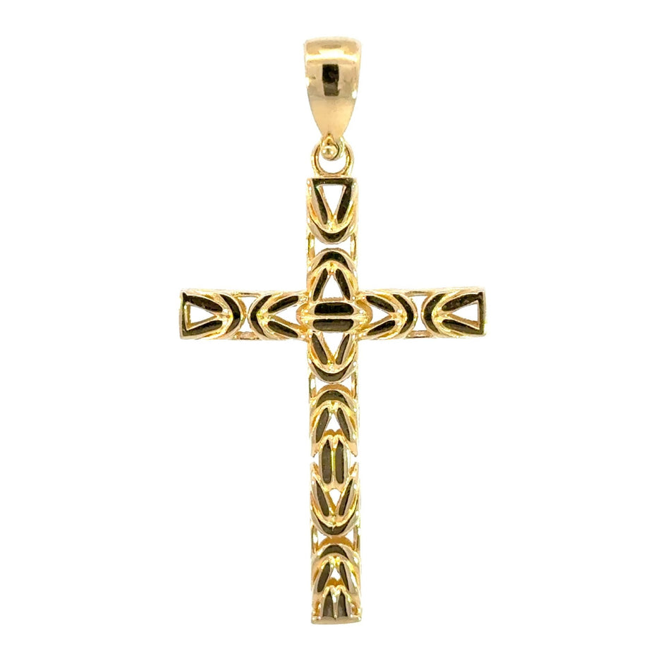 Käfigketten - Kreuzanhänger aus Gelbgold 14kt (585 Gold) - Juwelier BenjaminKäfigketten - Kreuzanhänger aus Gelbgold 14kt (585 Gold)