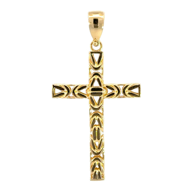 Käfigketten - Kreuzanhänger aus Gelbgold 14kt (585 Gold) - Juwelier BenjaminKäfigketten - Kreuzanhänger aus Gelbgold 14kt (585 Gold)