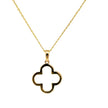 Kleeblatt - Anhänger aus 14kt Gelbgold x Panzerkette - Juwelier BenjaminKleeblatt - Anhänger aus 14kt Gelbgold x Panzerkette