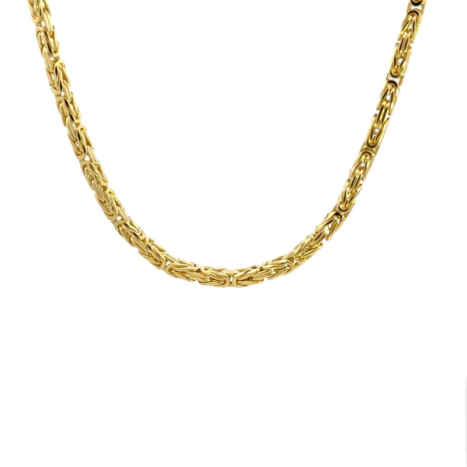 Königskette 3 mm 14kt (585 Gold) massiv - Juwelier BenjaminKönigskette 3 mm 14kt (585 Gold) massiv