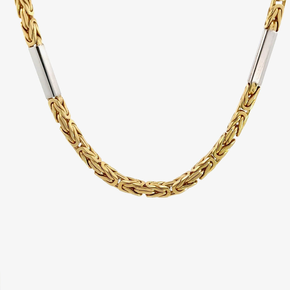 Königskette 4 mm 14kt (585 Gold) massiv - Juwelier BenjaminKönigskette 4 mm 14kt (585 Gold) massiv
