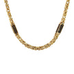 Königskette x Steine (schwarz) 4 mm 14kt (585 Gold) – Juwelier Benjamin