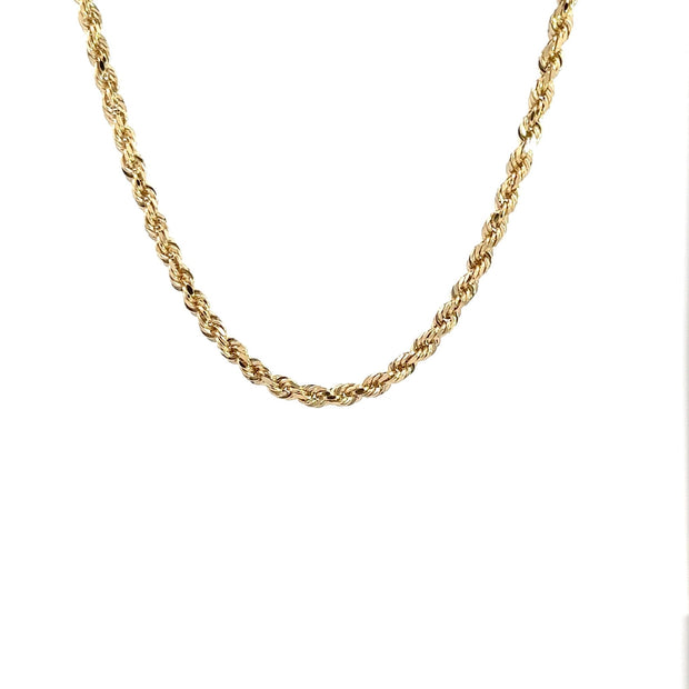 Kordelkette - diamantisiert 14kt (585 Gold) 2,5mm - Juwelier BenjaminKordelkette - diamantisiert 14kt (585 Gold) 2,5mm