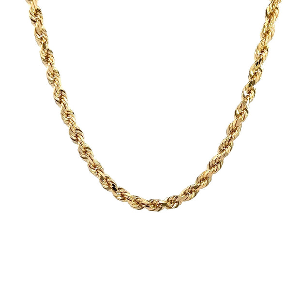 Kordelkette - diamantisiert 14kt (585 Gold) 3,5mm - Juwelier BenjaminKordelkette - diamantisiert 14kt (585 Gold) 3,5mm