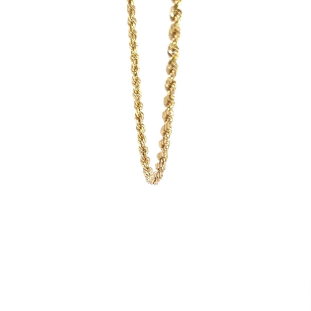 Kordelkette - diamantisiert 14kt (585 Gold) 3mm - Juwelier BenjaminKordelkette - diamantisiert 14kt (585 Gold) 3mm