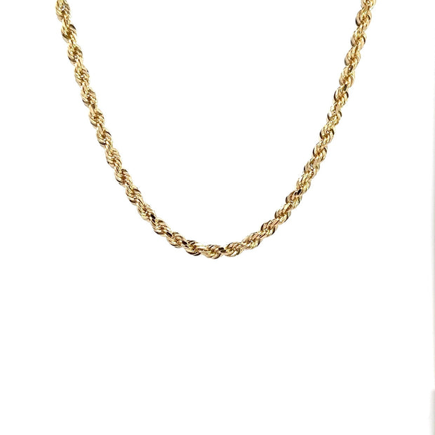 Kordelkette - diamantisiert 14kt (585 Gold) 3mm - Juwelier BenjaminKordelkette - diamantisiert 14kt (585 Gold) 3mm