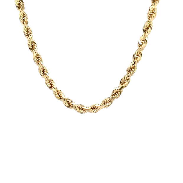Kordelkette - diamantisiert 14kt (585 Gold) 4mm - Juwelier BenjaminKordelkette - diamantisiert 14kt (585 Gold) 4mm