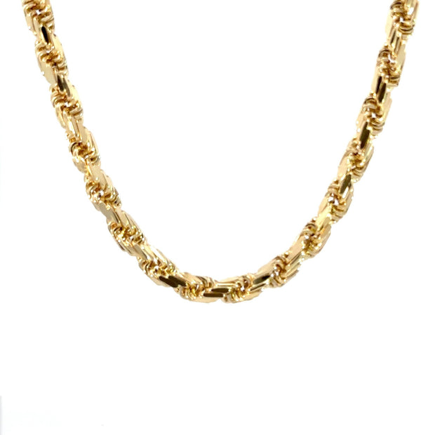 Kordelkette - diamantisiert 14kt (585 Gold) 5mm - Juwelier BenjaminKordelkette - diamantisiert 14kt (585 Gold) 5mm