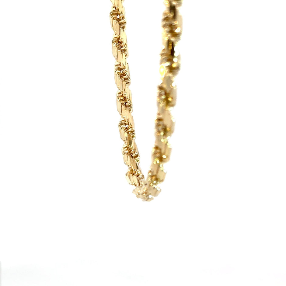 Kordelkette - diamantisiert 14kt (585 Gold) 5mm - Juwelier BenjaminKordelkette - diamantisiert 14kt (585 Gold) 5mm