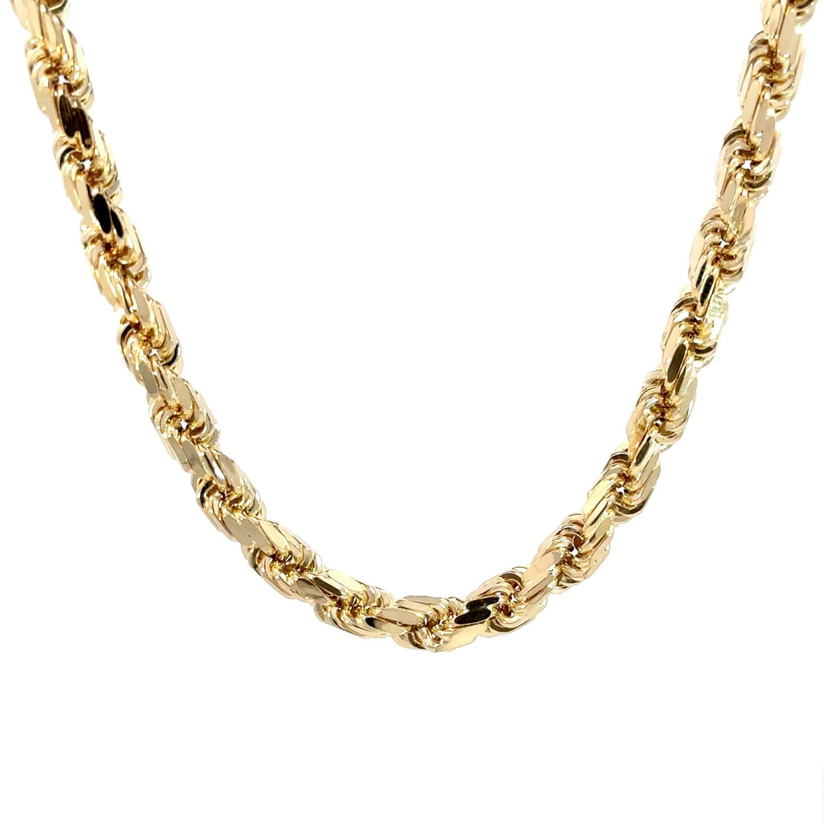 Kordelkette - diamantisiert 14kt (585 Gold) 6mm – Ansicht 3