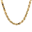 Kordelkette - diamantisiert 14kt (585 Gold) 6mm – Ansicht 3