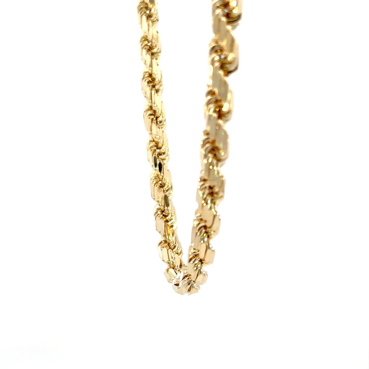 Kordelkette - diamantisiert 14kt (585 Gold) 6mm – Ansicht 2